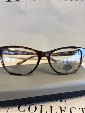 Harley-Davidson Women's RX Brown Tortoise Frame Glasses